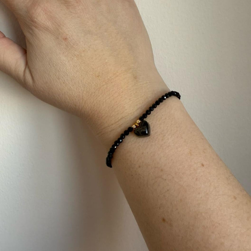 Armband aus Turmalin mit Anhänger - Erinnerungsschmuck