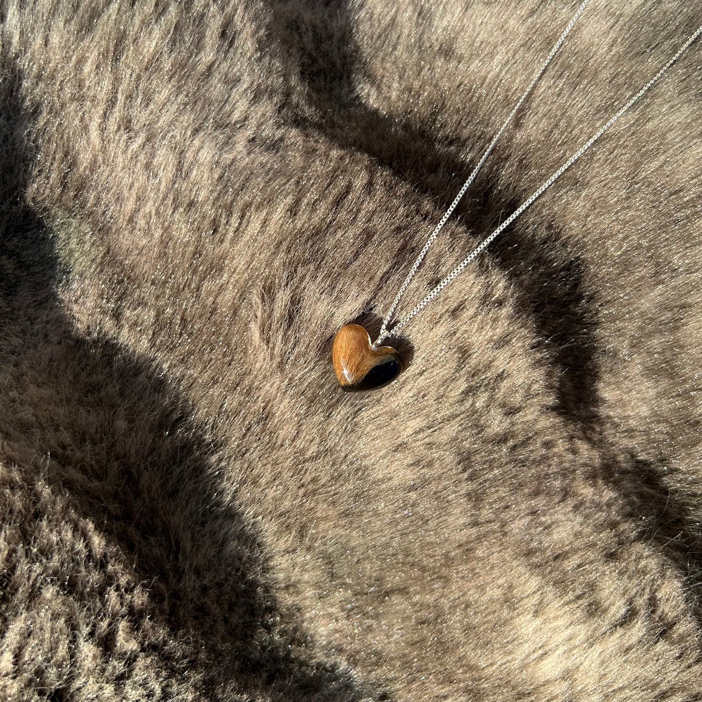 Erinnerungskette mit personalisiertem Fellanhänger