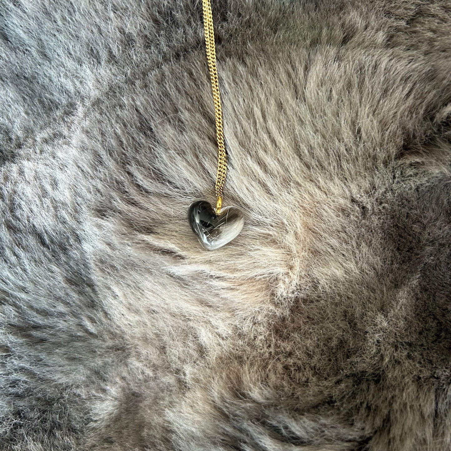 Erinnerungskette mit personalisiertem Fellanhänger