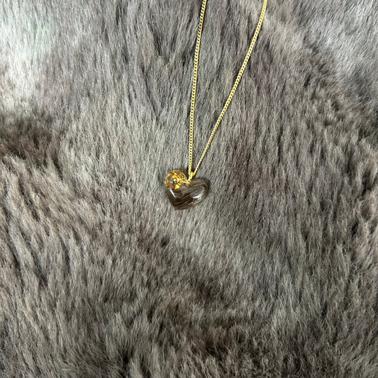 Erinnerungskette mit personalisiertem Fellanhänger