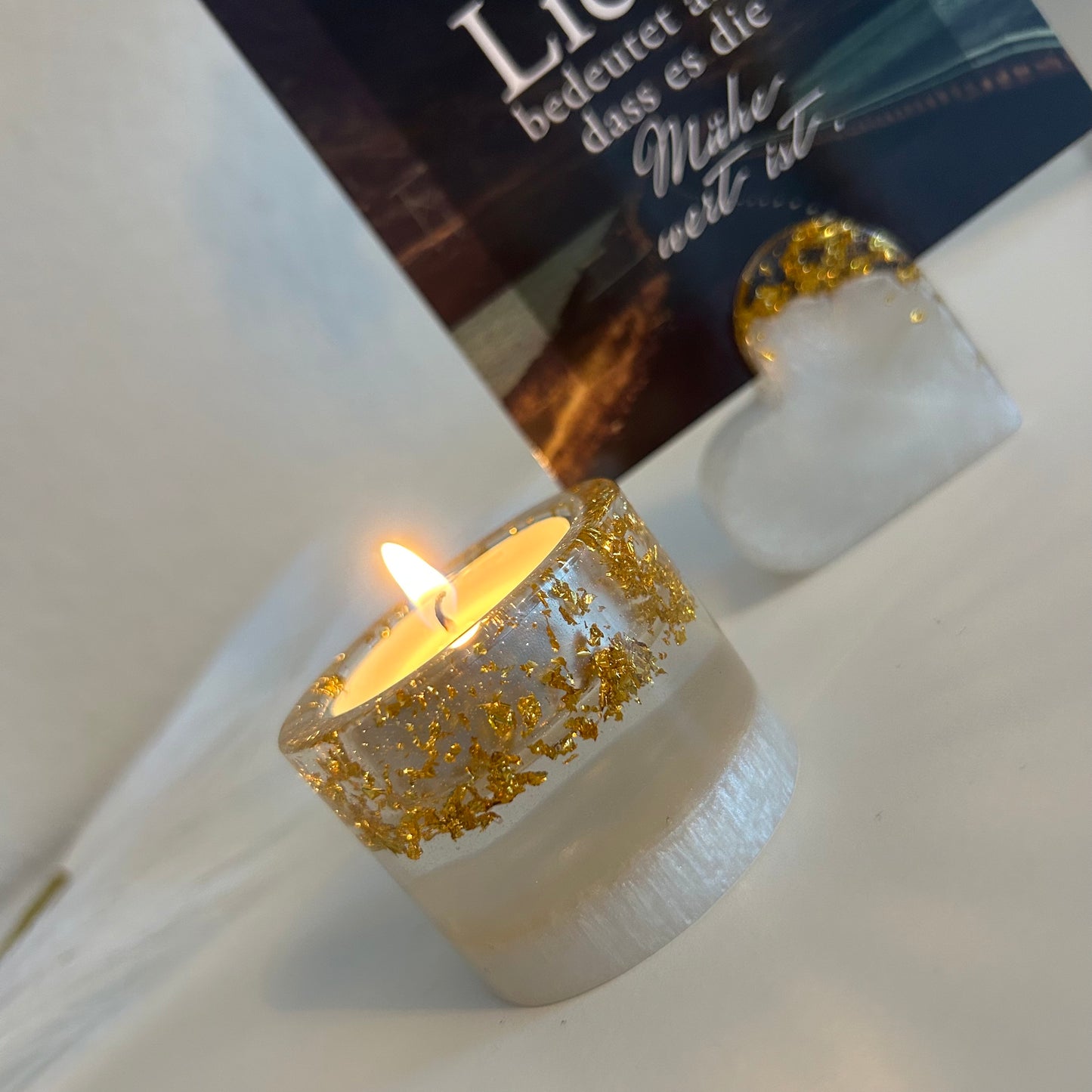 Epoxidharz Teelicht – Gedenkkerze für besondere Erinnerungen
