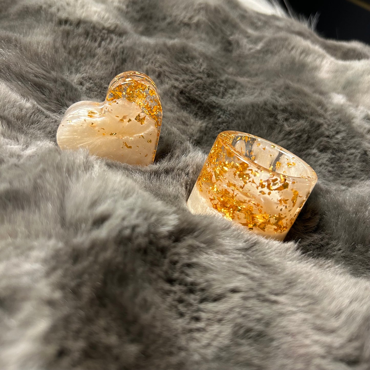 Gedenkset – Teelicht & Fotohalter aus Epoxidharz