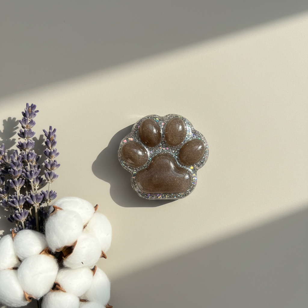 Personalisierte Hundepfote – Erinnerungsstück aus Epoxidharz