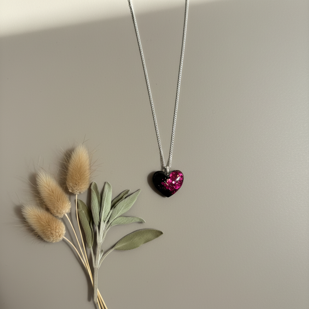 Kette mit personalisiertem Herzanhänger